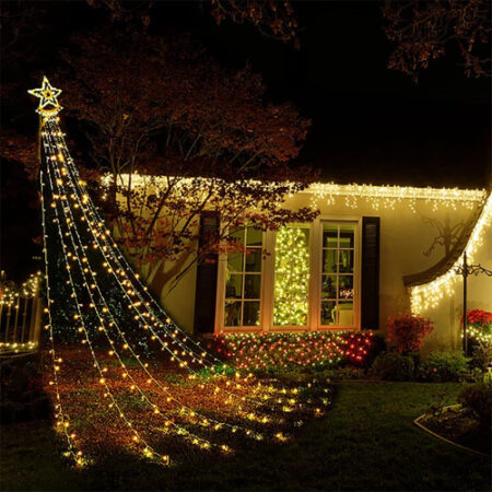 Decoração Solar De Natal Led Strip Light Enfeites De Árvore — foto 7