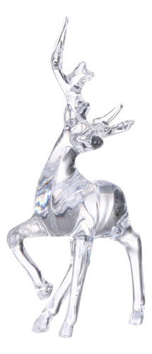 Alce Cristal Figurines Ornamentos Coleção Feriado Decoratio - Imagem 3