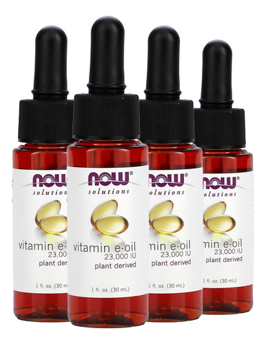Óleo De Vitamina E Now Foods 2300iu 30ml Importado 4un