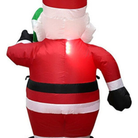 Papai Noel Inflável Brinca A Boneca Luminosa Da Decoração - Imagem 4
