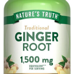 Cápsulas De Raiz De Gengibre Natures Truth | 1.500mg | 100 C