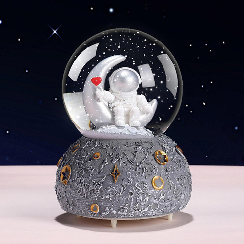 Caixa De Música De Bola De Cristal De Floco De Neve De - Imagem 3