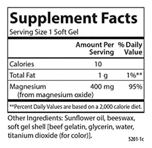 Carlson - Géis De Magnésio, 400 Mg De Magnésio Por Cápsula S - Imagem 4
