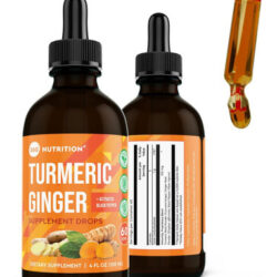 360 Nutrition Gotas De Suplemento De Cúrcuma E Gengibre, Cur