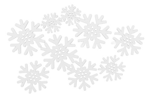 - 200 Peças De Fatias De Madeira De Floco De Neve 20 Mm 25 - Imagem 5