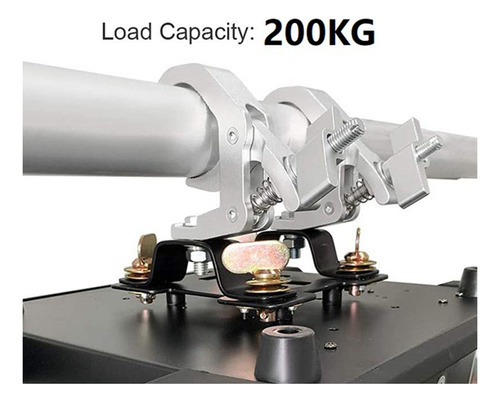 4 Peças De Ganchos De Luz De Alumínio Moving Light Hook - Imagem 6