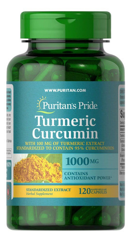 Puritans Pride Curcumina De Cúrcuma 1000 Mg, Suplemento Diet
