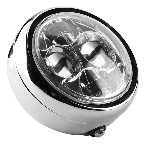 Farol De Motocicleta Led Retrô De Alumínio Vintage Universal - Imagem 3