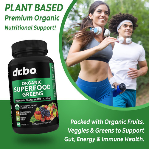 Suplemento Dr. Bo Organic Superfood Greens & Fruit - Imagem 4