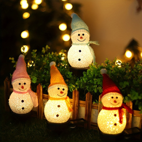 Novo Boneco De Neve De Natal Com Luz Solar, Jardim Ao Ar - Imagem 10