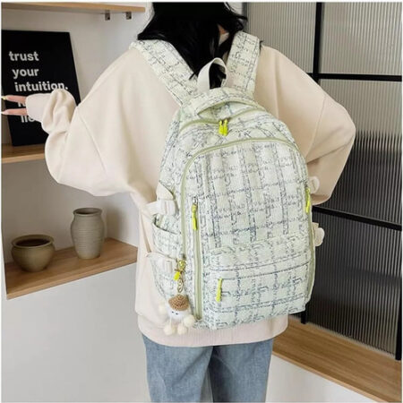Novo Mochila De Veludo Cotelê E Morango 2024, Linda Mochila - Imagem 23