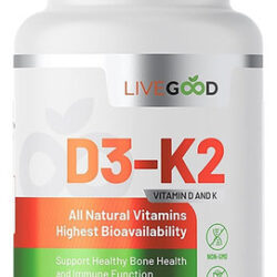 Livegood Vitamina D3 + K2 Suporte Totalmente Natural Para O