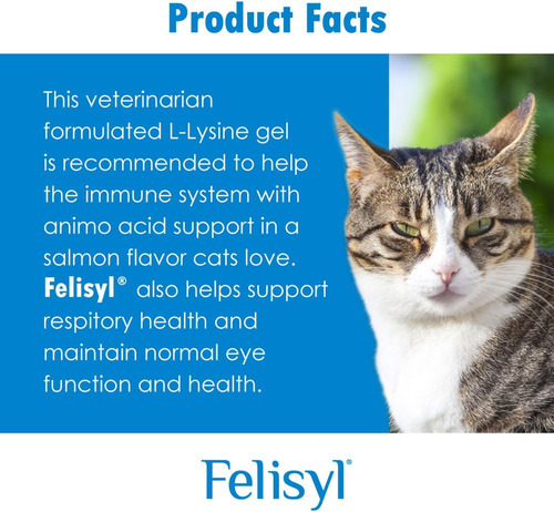 Felisyl L-lisina Gel Para Gatos - Suporte Ao Sistema Imunoló - Imagem 4