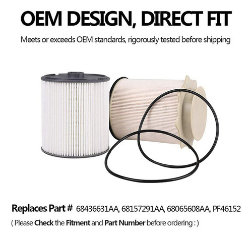 Zx1 Conjunto De Separador De Água 68436631aa Para Ram 2500 - Imagem 4
