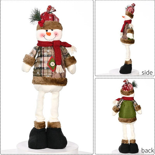 Boneca De Decoração De Natal, Rena, Boneco De Neve Em Pé - Imagem 4