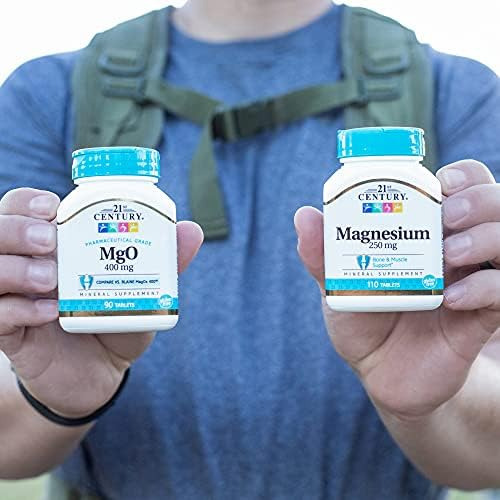 Comprimidos De 400 Mg De Mgo Do Século 21, Contagem De 90, S - Imagem 11