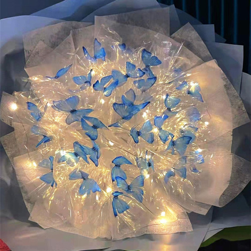 Novo Conjunto De Presente De Buquê De Flores De Borboletas D - Imagem 15