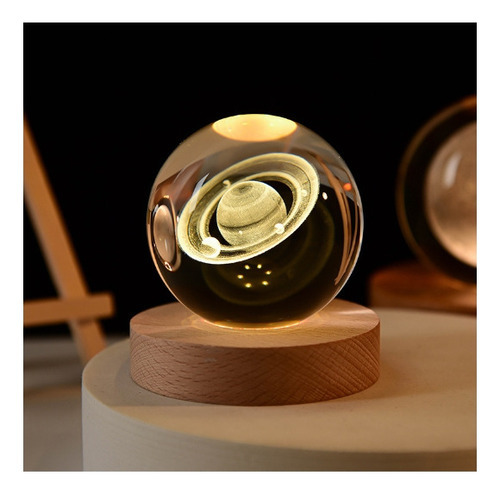 Lâmpadas De Atmosfera De Projeção De Bola De Vidro Led 3d - Imagem 14