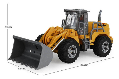 Trator Pá Carregadeira De Metal Controle Remoto - Imagem 3