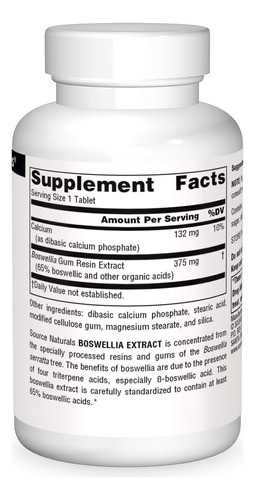 Source Naturals, Extrato De Boswellia 243 Mg, Suplemento Ali - Imagem 2