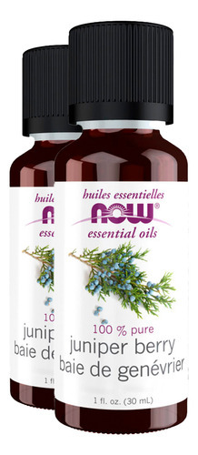 Óleo Bagas Zimbro Now Foods Juniper Berry 30ml Importado 2un