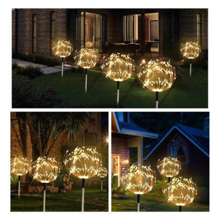 Luzes Solares De Fogos De Artifício, Luzes Decorativas 5pcs. - Imagem 18