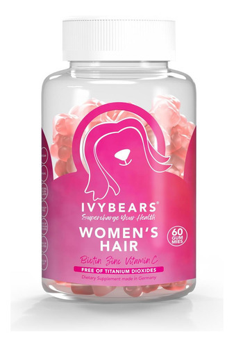 Ivybears® | Vitaminas Para Cabelo | Vegetariano | Biotina, Á