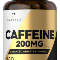 Pílulas De Cafeína Carlyle 200mg | 250 Comprimidos | Fórmula
