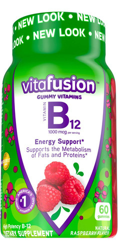 Vitamina B-12 Marca Vitafusion, 1000 Mcg, 60 Pastilhas