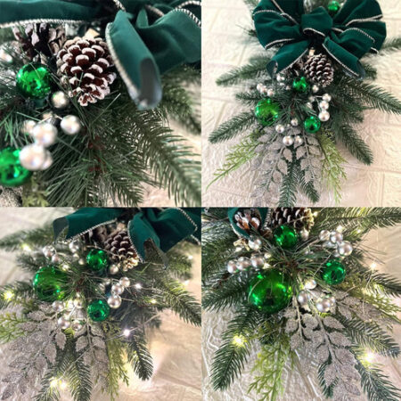 Decoração De Guirlanda De Natal Gigante De 4 Kits Com Luzes - Imagem 6