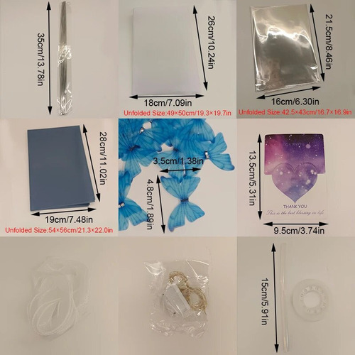 Conjunto De Materiais De Bricolage Para Buquê De Borboletas - Imagem 2