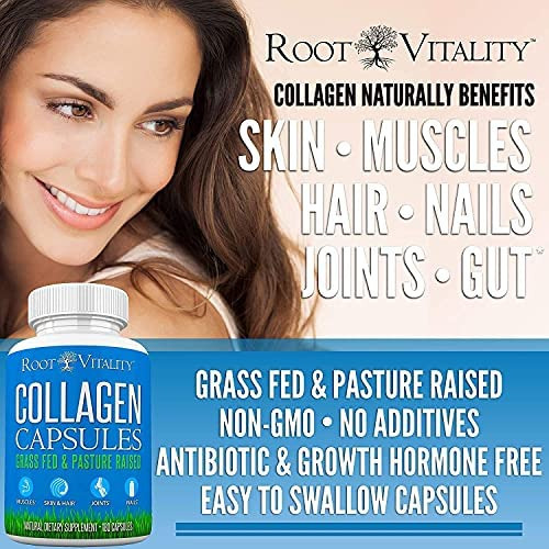 Cápsulas De Colágeno Root Vitality - Pílulas De Colágeno, C - Imagem 2