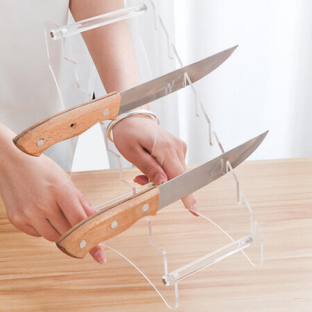 Suporte De Faca De Mesa Acrílico Suporte De Claro 10cm - Imagem 8