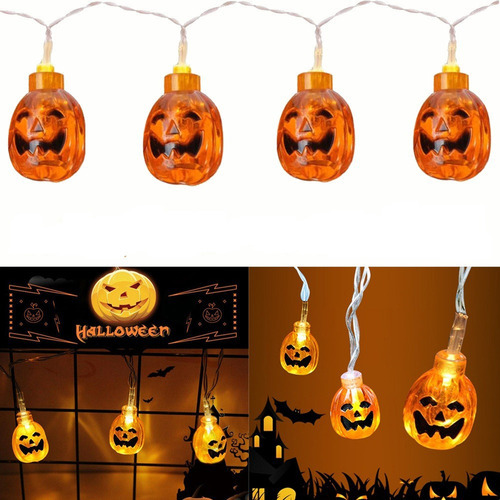 Flasher De Abóbora De Halloween De 3m E 30 Led