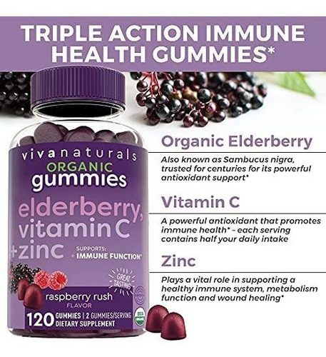Vitamina C Viva Naturals 45 Mg 120 Gomitas - Imagem 4