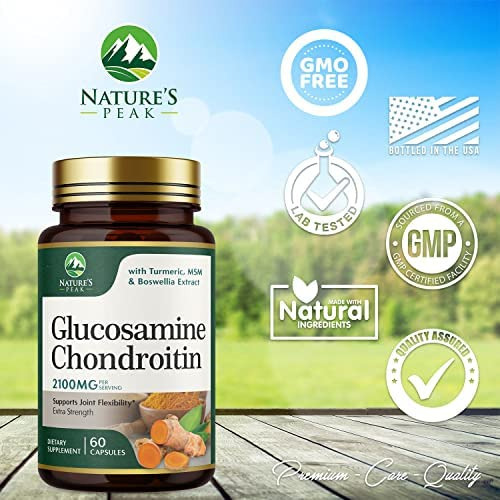 Glucosamina Com Sulfato De Condroitina, Cúrcuma, Msm, Boswe - Imagem 4