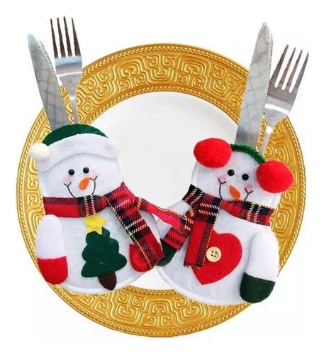 Conjunto De 12 Porta-talheres De Natal, Enfeite Mensal - Imagem 6