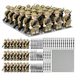 Minibuild Soldado Tropas Formação Quadrada Desfile Militar