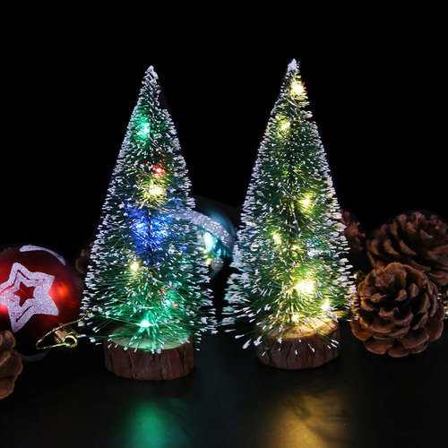 Agulhas Led Mini Árvore De Natal Luminosa Pequena - Imagem 2