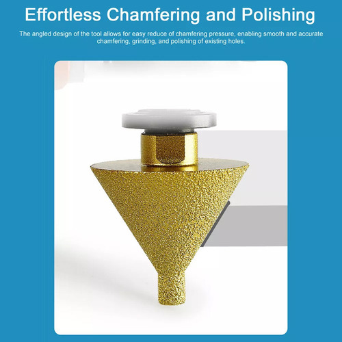 2x Broca Chanfro Chanfrada De Diamante P/ Porcelanato 38 Mm - Imagem 4