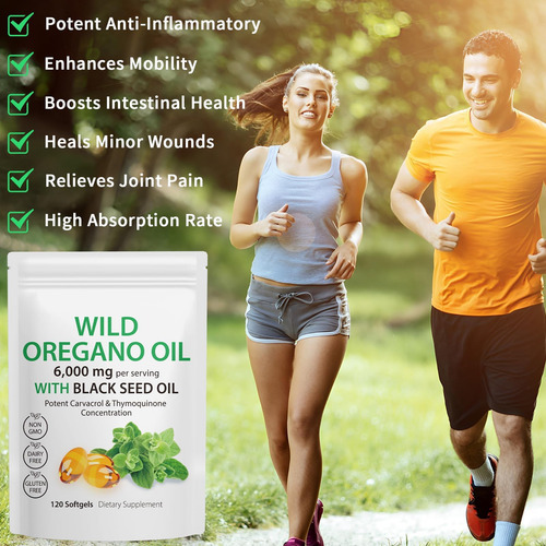 Tooffi Ingredientes Óleo De Cápsulas Softgel De Orégano, Cáp - Imagem 5