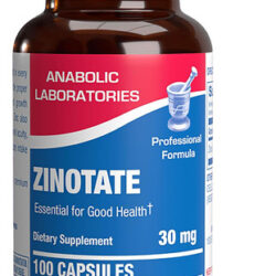 Laboratórios Anabólicos Zinotato 30 Mg 100 Cápsulas
