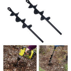 2 X Máquina Agrícola Faz Buraco Para Plantar 4x22cm A