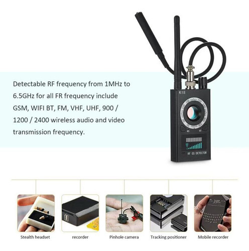 Detector Gps Signal Camera Spy Finder Jammer Com Plugue - Imagem 3
