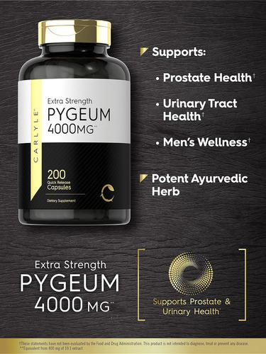 Extrato De Casca De Carlyle Pygeum Africanum 4000mg | 200 Cá - Imagem 3