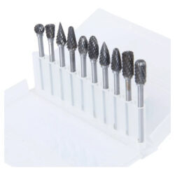 Kit 10 Brocas Odontologica Tungstênio Prótese Fresa