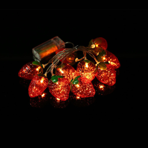 Hhh Luzes Led De Natal De 6,5 Pés De Corda De Morango, Modo - Imagem 6