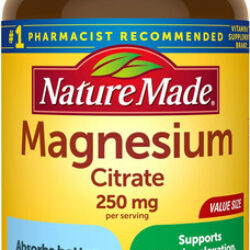 Citrato De Magnésio Nature Made 250 Mg Por Porção, Suplemen