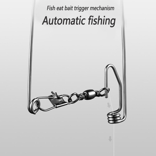 W Anzol De Pesca Automático 10 Peças, Aço Inoxidável - Imagem 2