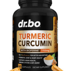 Curcumina De Cúrcuma Com Cápsulas De Suplemento Bioperine -